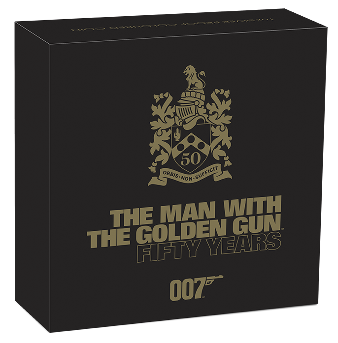 2024 James Bond The Man With The Golden Gun 50th Anniversary 1 oz Silver Proof Coin