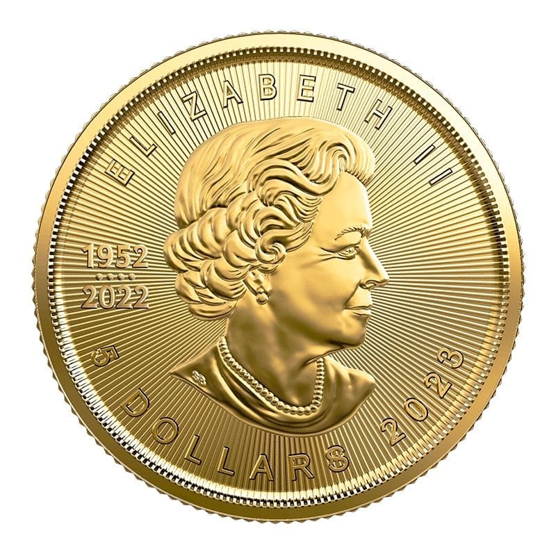 2023 Canadian Gold Maple Leaf 1/10 oz Gold Coin
