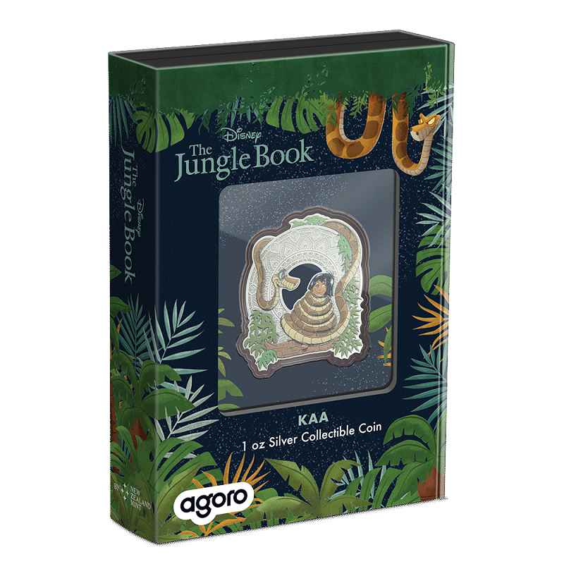 2025 Disney - The Jungle Book Kaa 1 oz Fine Silver Coin - New Zealand Mint