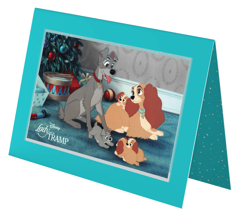 2024 Disney Season's Greetings - Lady and the Tramp 5 grams Silver Coin Note