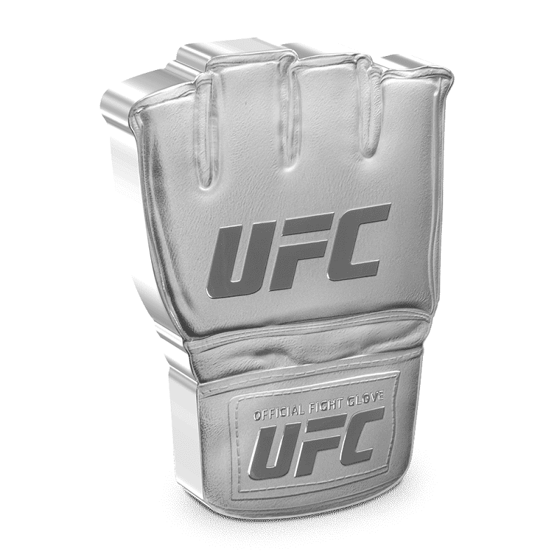 2024 UFC Glove 1 oz Fine Silver Shaped Coin - The New Zealand Mint