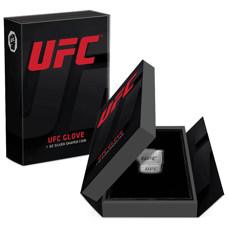 2024 UFC Glove 1 oz Fine Silver Shaped Coin - The New Zealand Mint