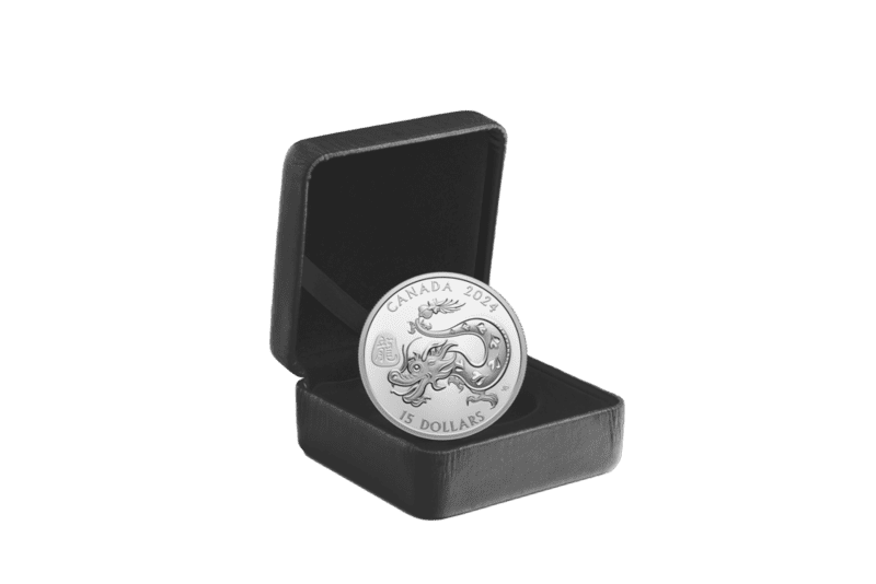 2024 Lunar Year of the Dragon 1 oz Fine Silver Coin - Royal Canadian Mint