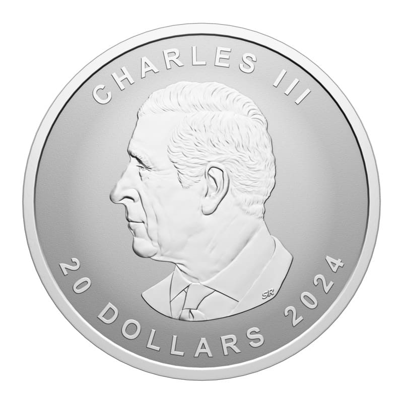2024  Ultra-High Relief Pine Tree SML 1 oz Fine Silver Coin