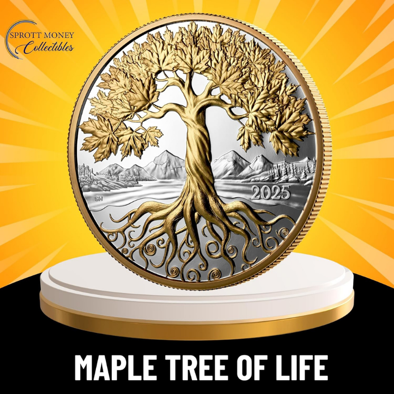 2025 Fine 5oz Silver Coin Maple Tree of Life Royal Canadian Mint
