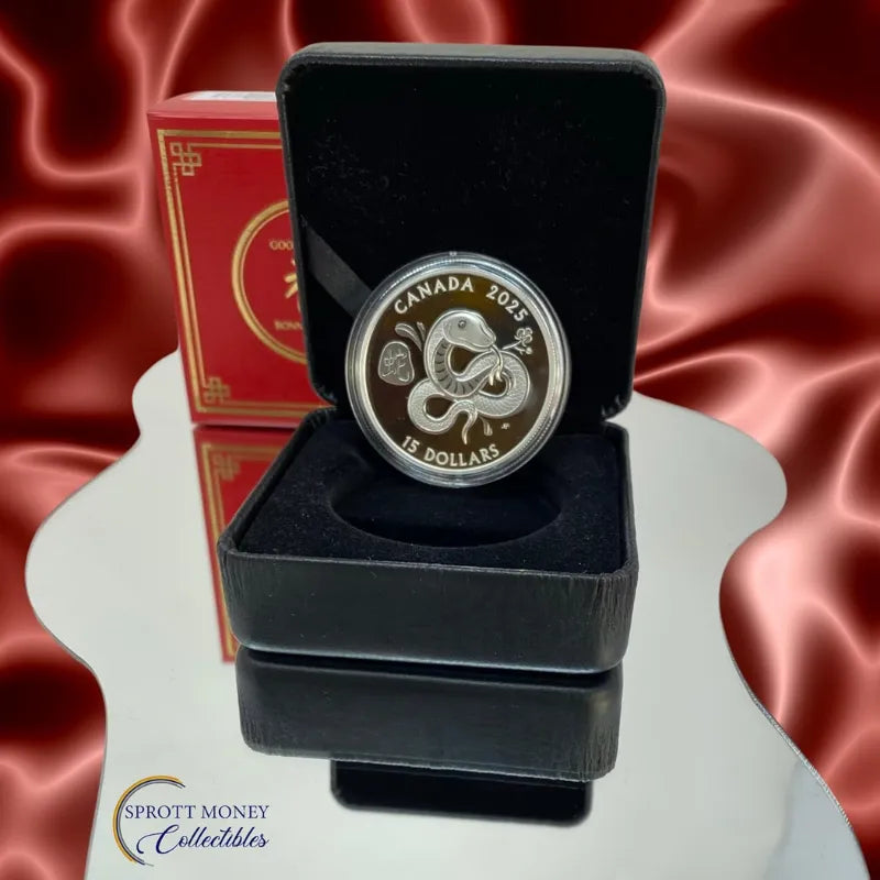 2025 Lunar Year of the Snake 1 oz Fine Silver Coin- Royal Canadian Mint