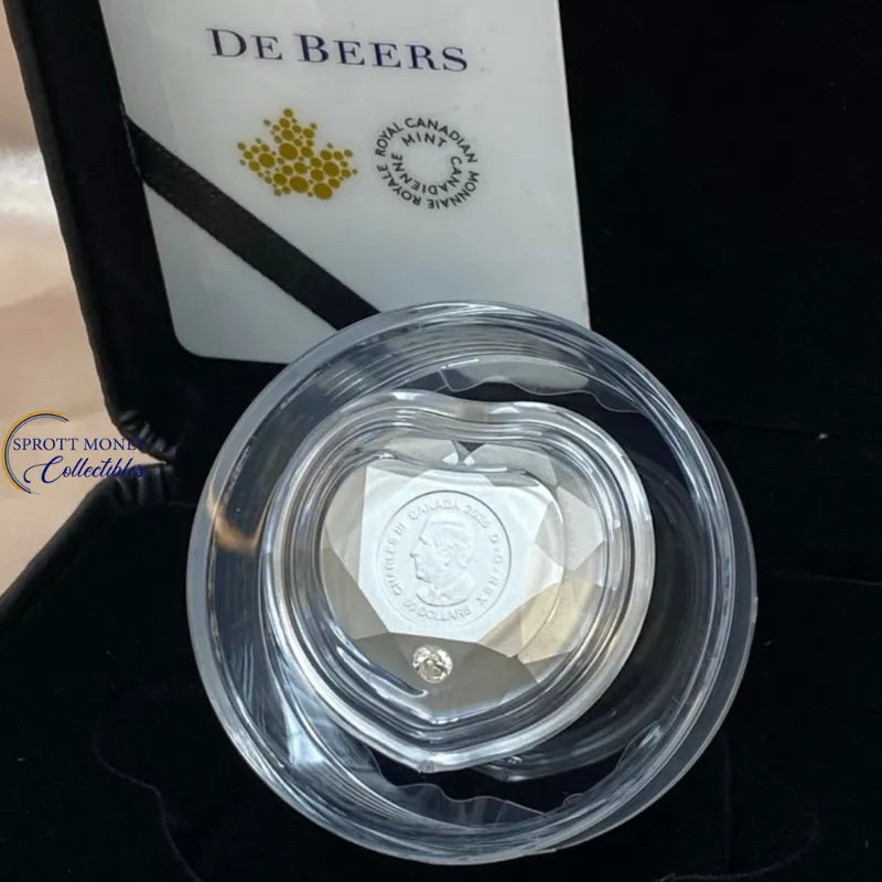 2025 Silver Diamond-Shaped Heart Coin Royal Canadian Mint Gold Coin
