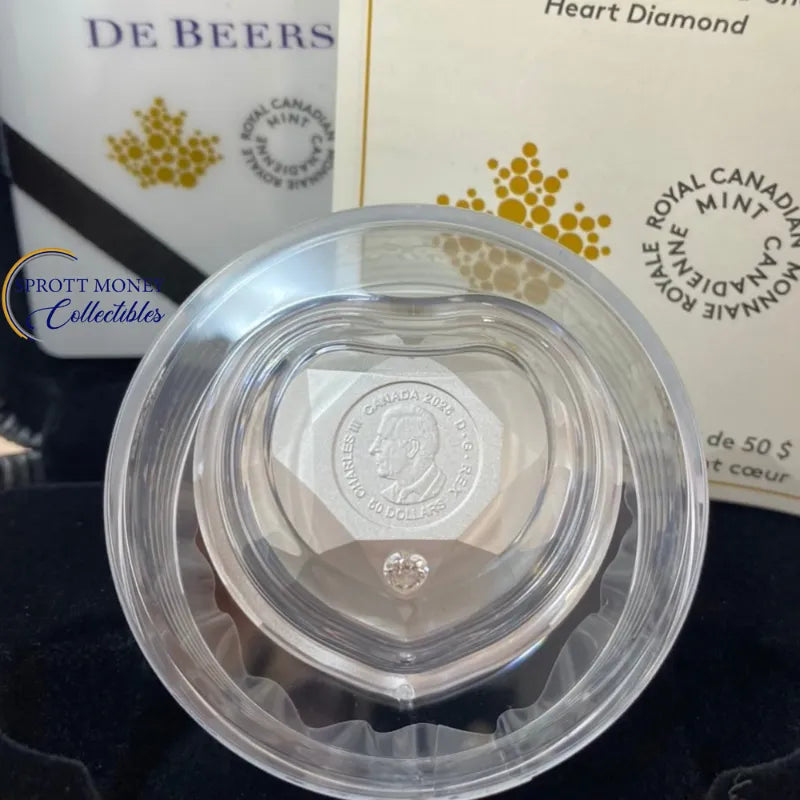 2025 Silver Diamond-Shaped Heart Coin Royal Canadian Mint Gold Coin