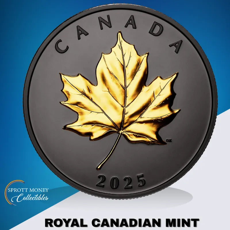 2025 Pure Silver Coin Gilded Elegant Maple - Royal Canadian Mint