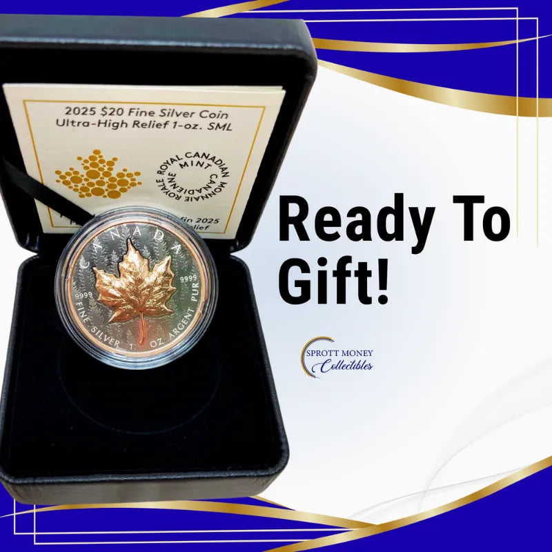 2025 1oz Silver Maple Leaf Ultra-High Relief Coin Royal Canadian Mint