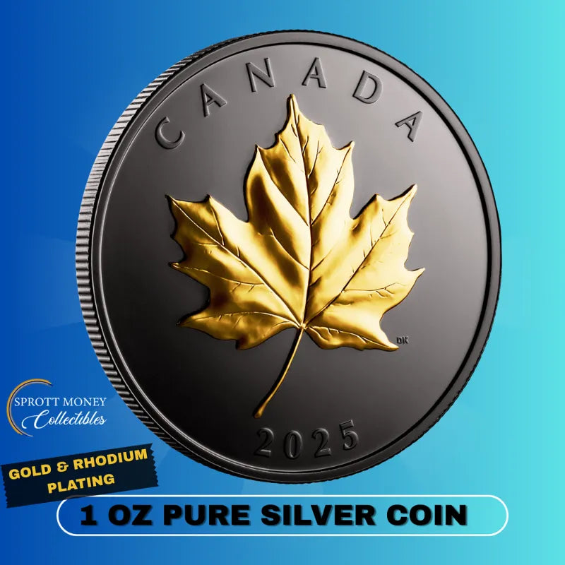 2025 Pure Silver Coin Gilded Elegant Maple - Royal Canadian Mint