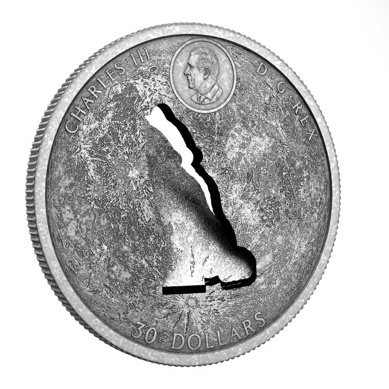 2024 The Howling Wolf 2 oz Fine Silver Coin with 3D Art
