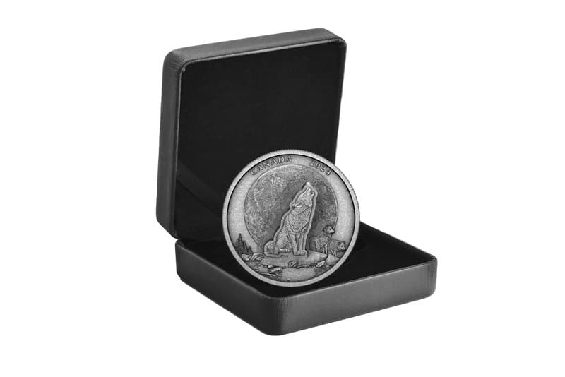 2024 The Howling Wolf 2 oz Fine Silver Coin with 3D Art