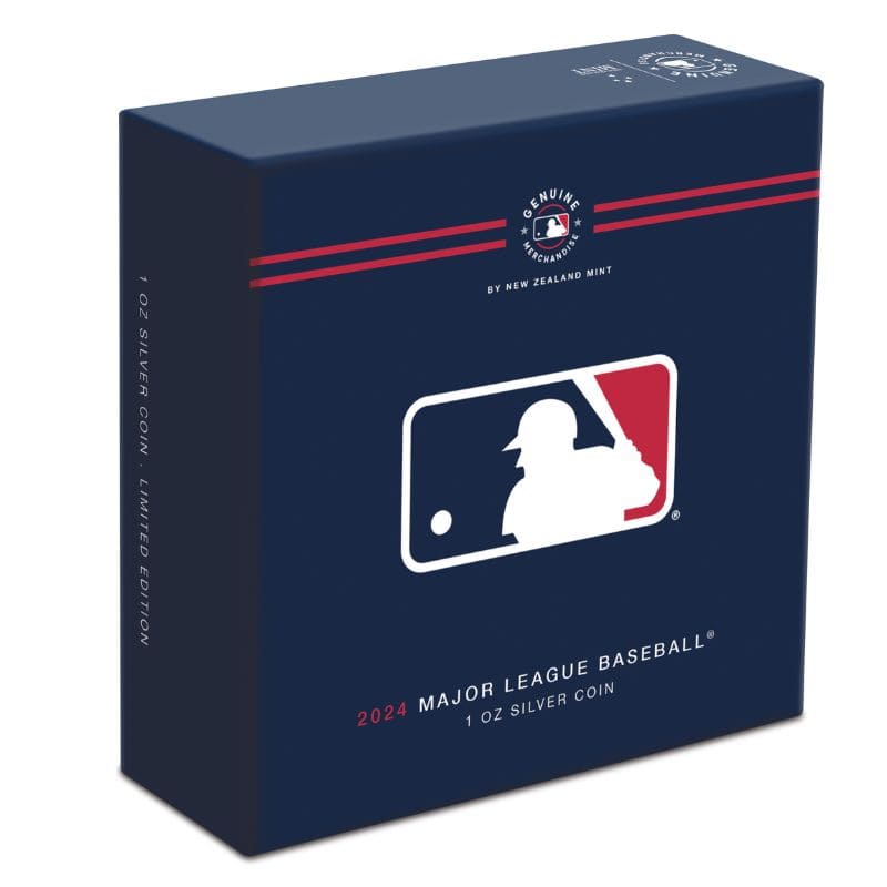 2024 Major Baseball League MLB Logo 1 Troy Oz Pure Silver Coin