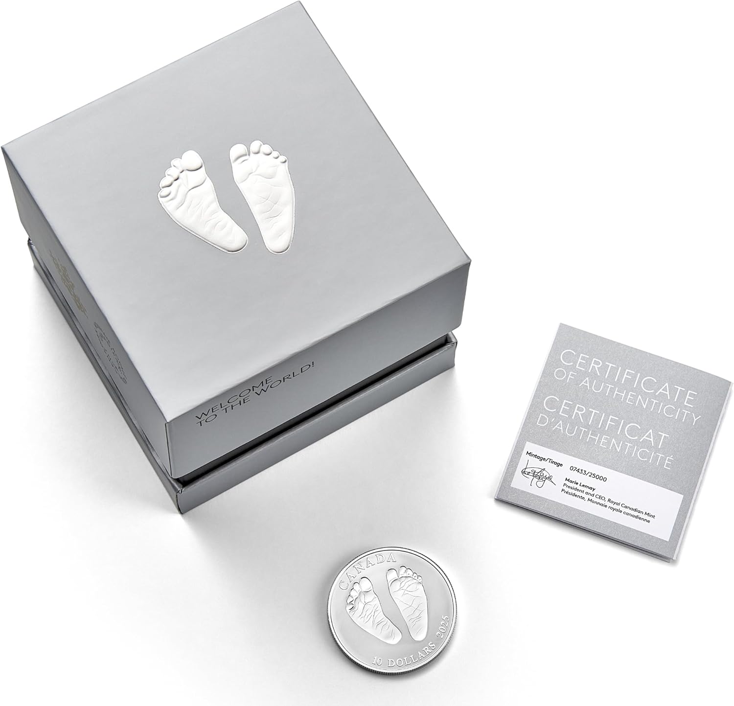 2025 Baby Feet Welcome to The World 1/2 oz Pure Silver Coin - Royal Canadian Mint
