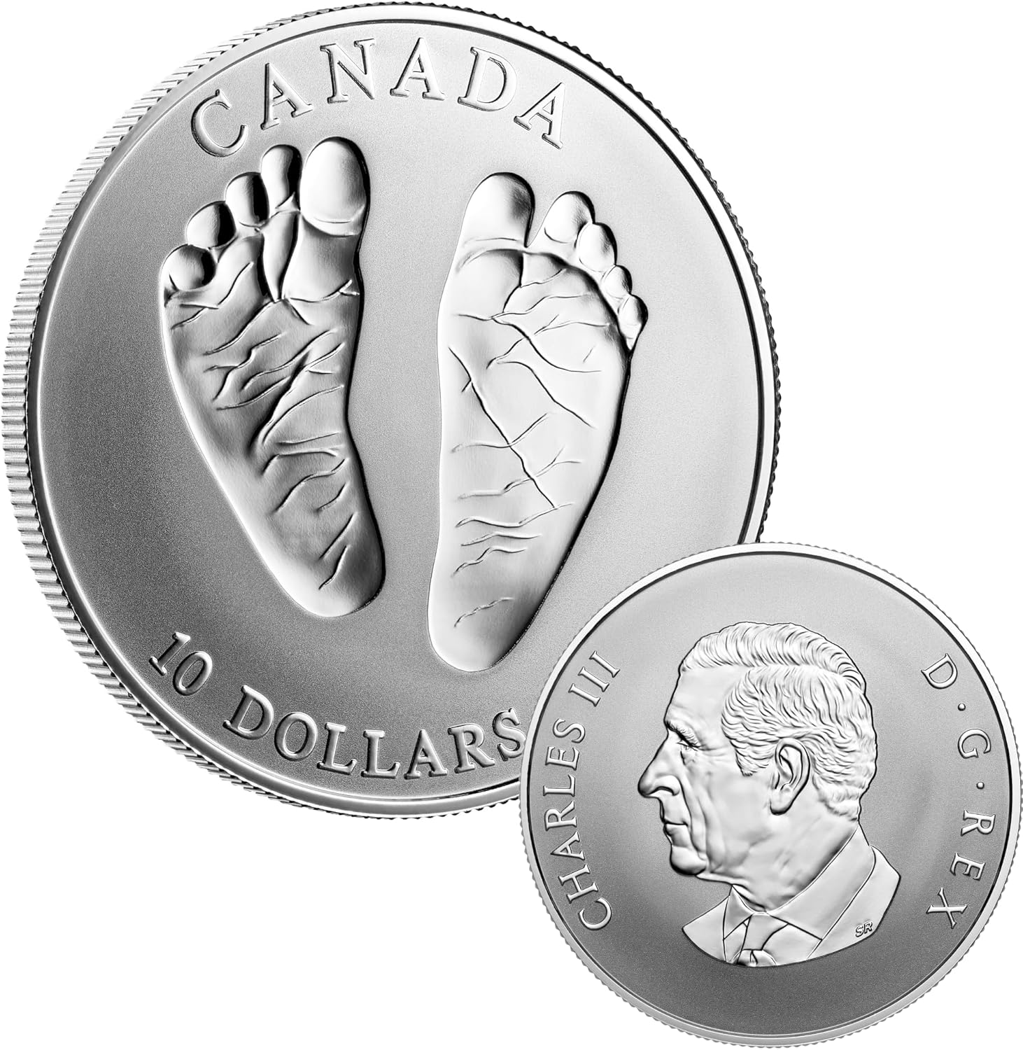 2025 Baby Feet Welcome to The World 1/2 oz Pure Silver Coin - Royal Canadian Mint