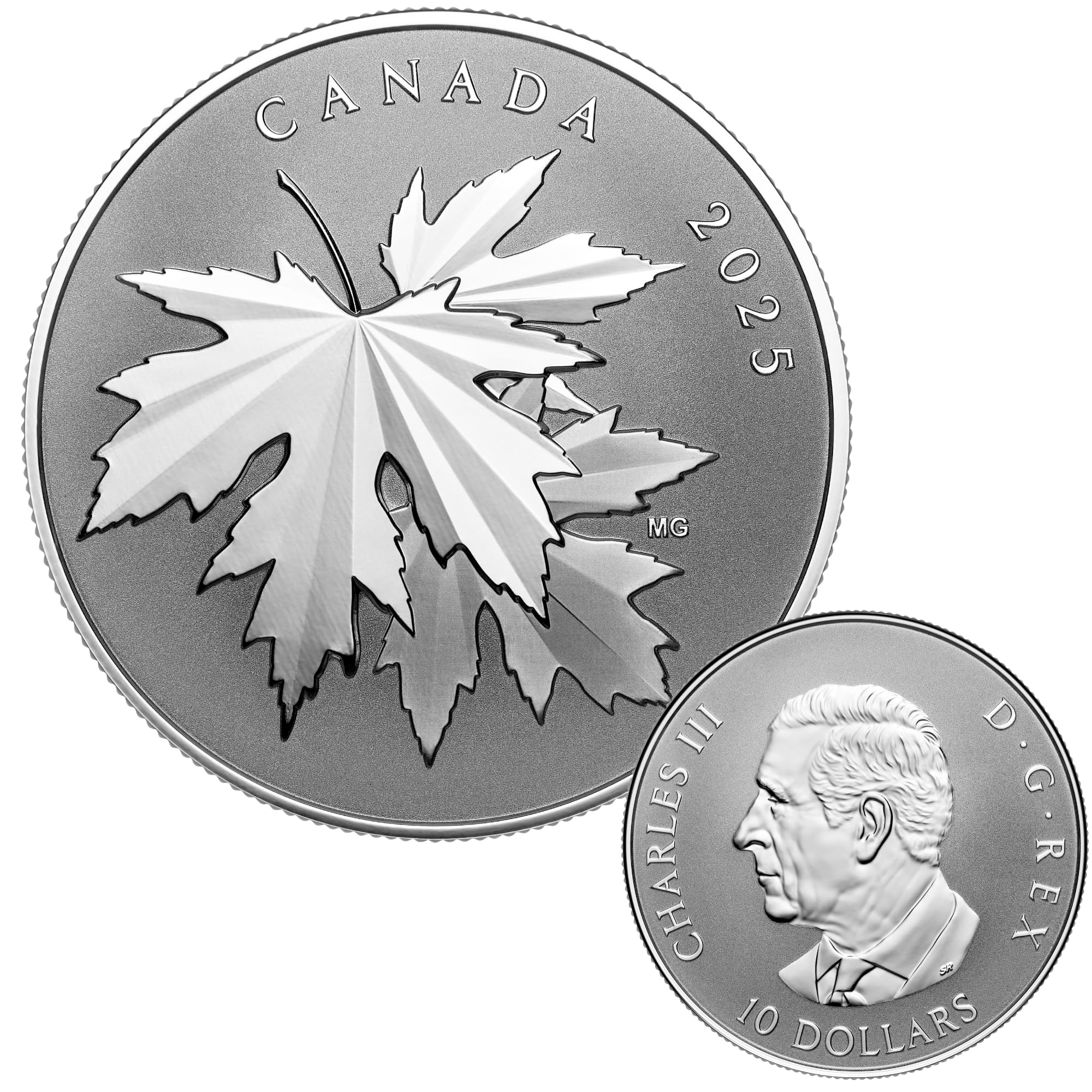 2025 Gleaming Maple Leaves 1/2 oz Fine Silver Coin –  Royal Canadian Mint