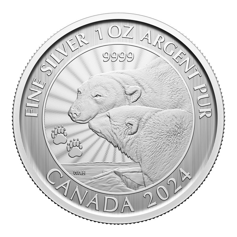 2024 First Strikes - The Majestic Polar Bears (Premium Bullion) 1 oz Fine Silver Coin