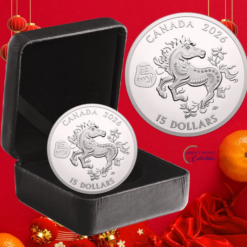 2026 FINE SILVER 1oz COIN LUNAR YEAR OF THE HORSE Royal Canadian Mint