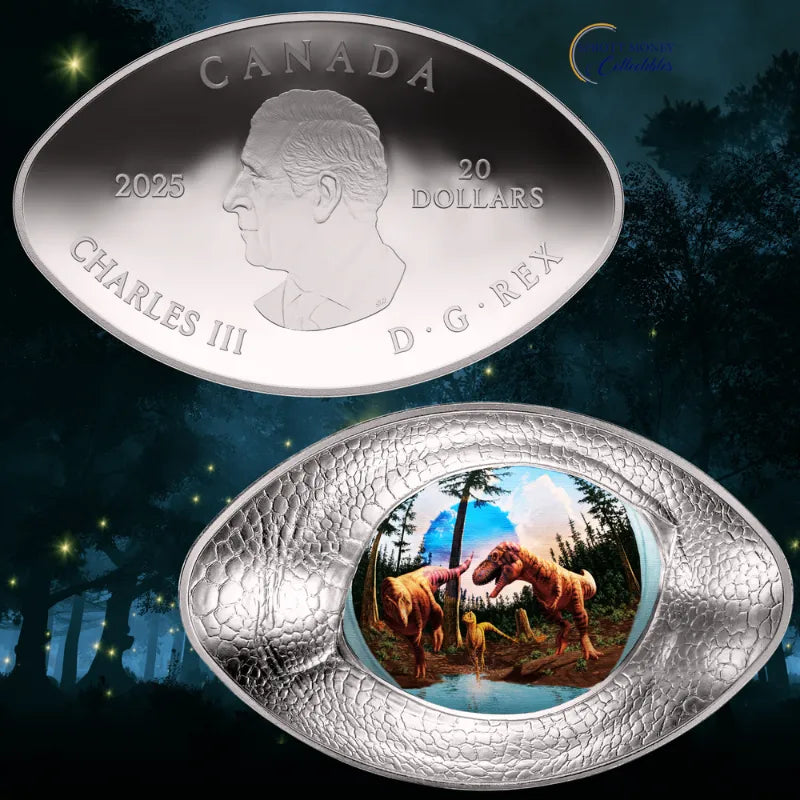 2025 Fine 1oz Silver Coin Dinosaur Eye Royal Canadian Mint