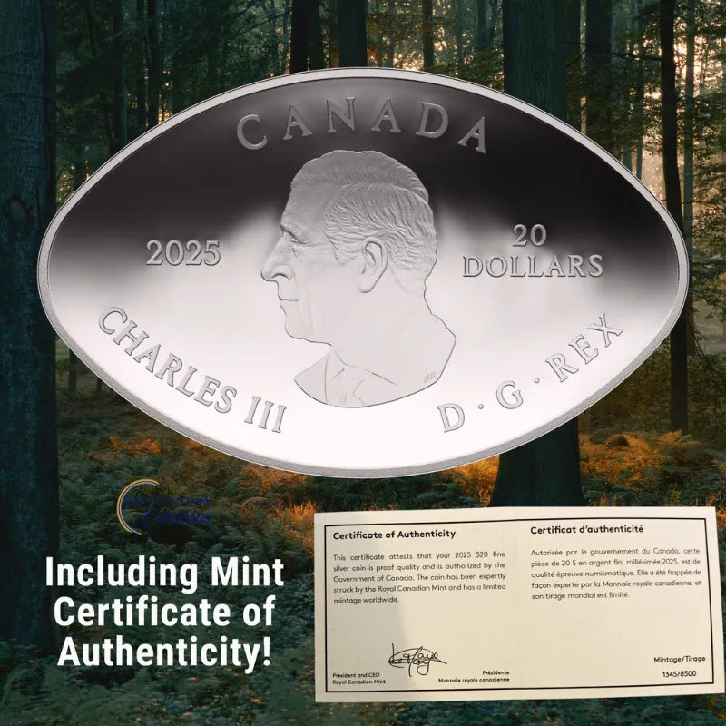 2025 Fine 1oz Silver Coin Dinosaur Eye Royal Canadian Mint
