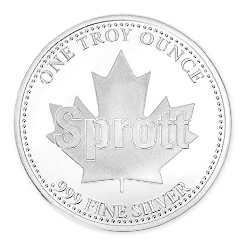 Sprott Money Collectibles Iconic, Beautiful, Classic, Pure 1 oz Silver Coin (Round) - Gift for all Occasions