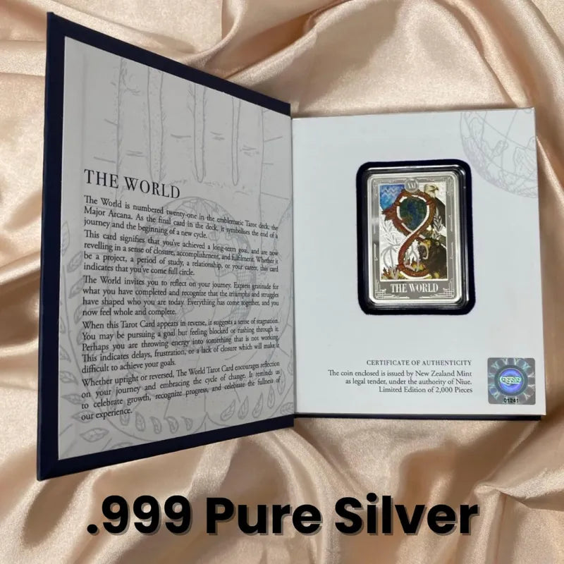 New Zealand Mint Tarot Cards Coin Major Arcana Collectible Coin Tarot Deck Gift Ideas Unique Gifts Blessing Coin