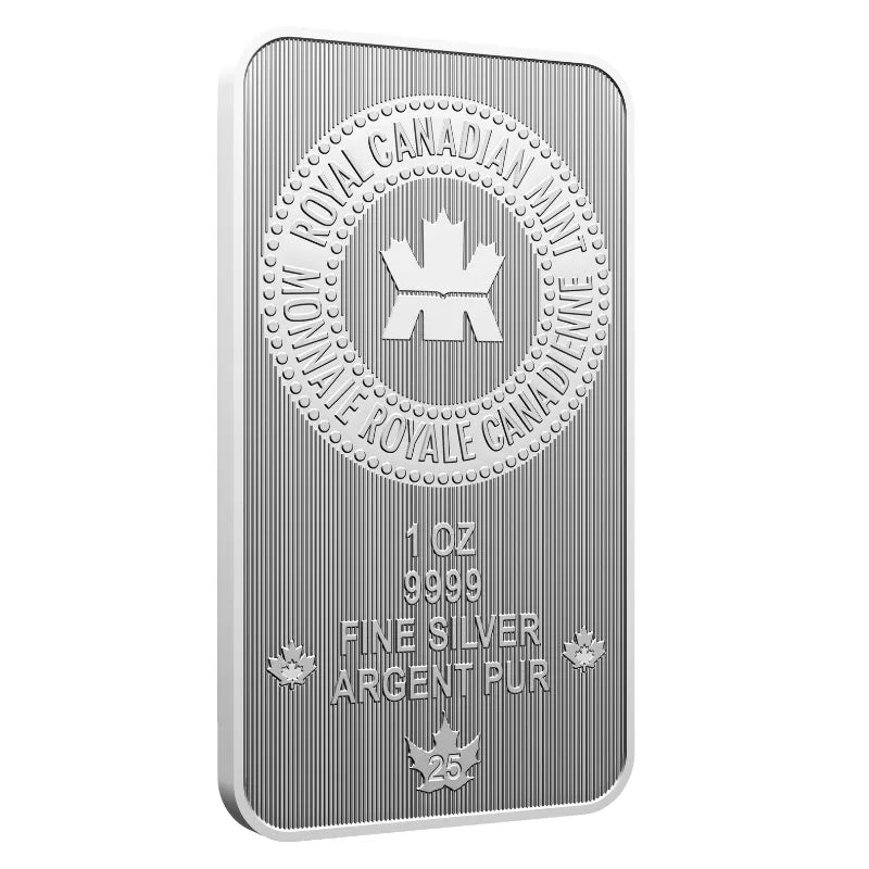 2025 1oz. Pure Silver Bar in Proudly Canadian Packaging Royal Canadian Mint