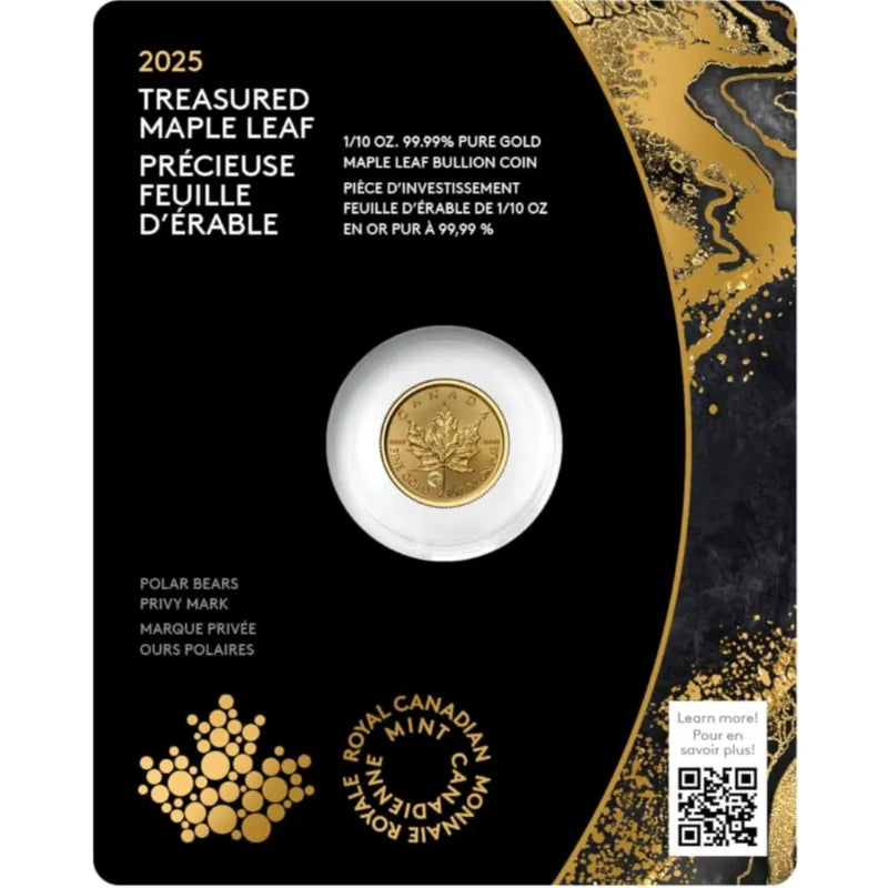 2025 Treasured Gold Maple Leaf – Polar Bears Privy Mark Canadian coin Royal Canadian Mint