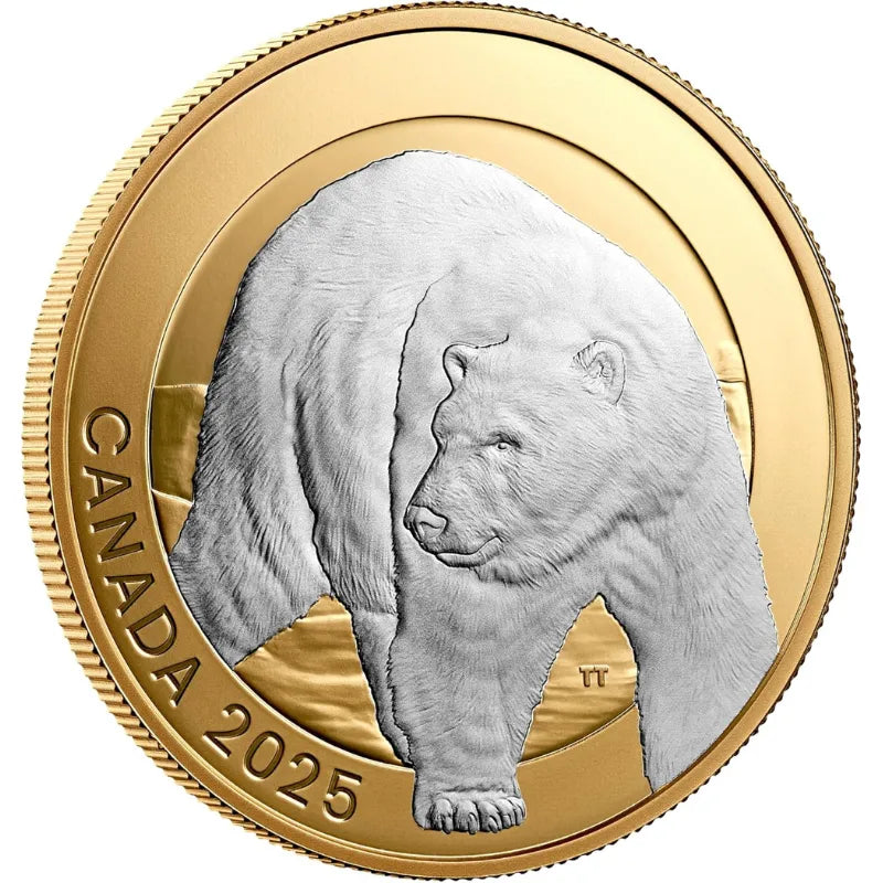 2025 Animal Portraits: Polar Bear 1oz $20 Fine Silver Coin- Royal Canadian Mint