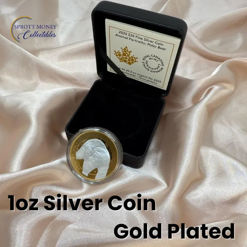 2025 Animal Portraits: Polar Bear 1oz $20 Fine Silver Coin- Royal Canadian Mint