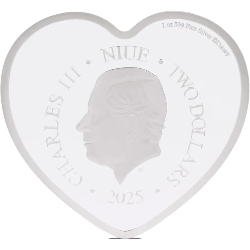 2025 Disney - I LOVE US Mickey Mouse & Minnie Mouse 1 oz Fine Silver Coin - New Zealand Mint