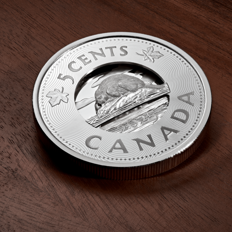 2025 Multilayered Beaver 3.5oz Fine Silver Coin - Royal Canadian Mint
