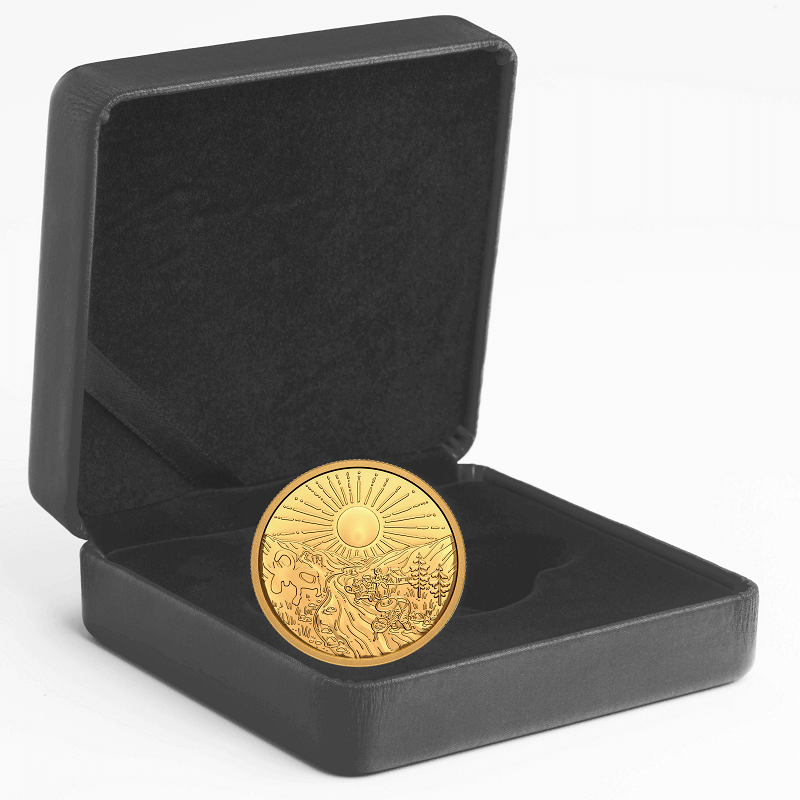 125th Anniversary of The Klondike Gold Rush 1 oz Pure Gold Coin - Sprott Money Collectibles