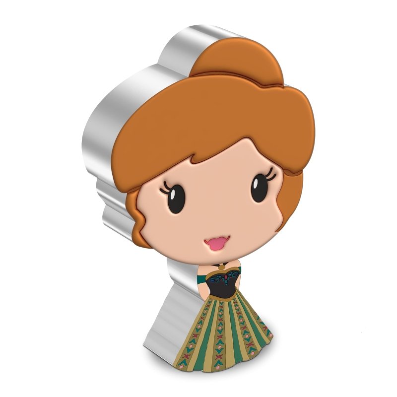 2022 Disney Frozen Anna 1 oz Pure Silver Chibi Coin - Sprott Money Collectibles