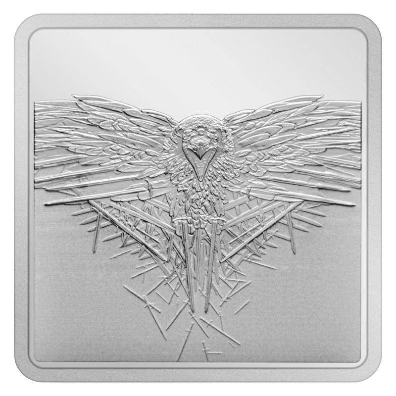 2022 Game of Thrones Three-Eyed Raven 1 oz Silver Medallion - Sprott Money Collectibles