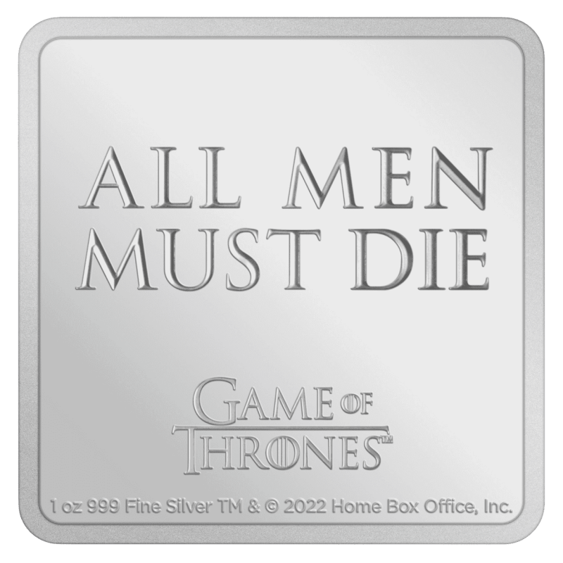 2022 Game of Thrones Three-Eyed Raven 1 oz Silver Medallion - Sprott Money Collectibles