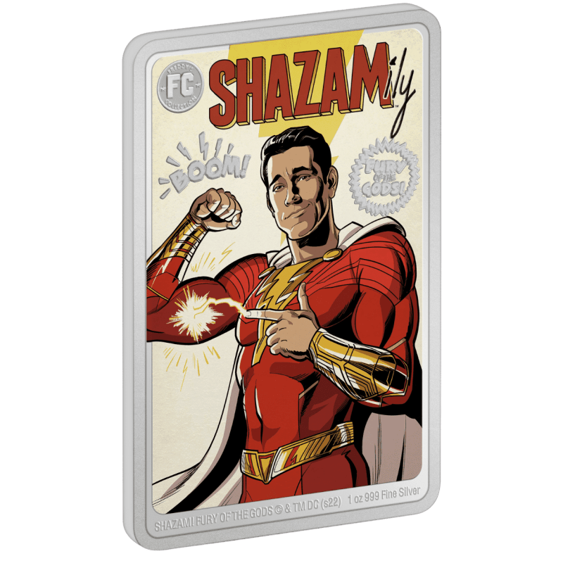 2022 Shazam Fury of the Gods 1 oz Pure Silver Coin - Sprott Money Collectibles