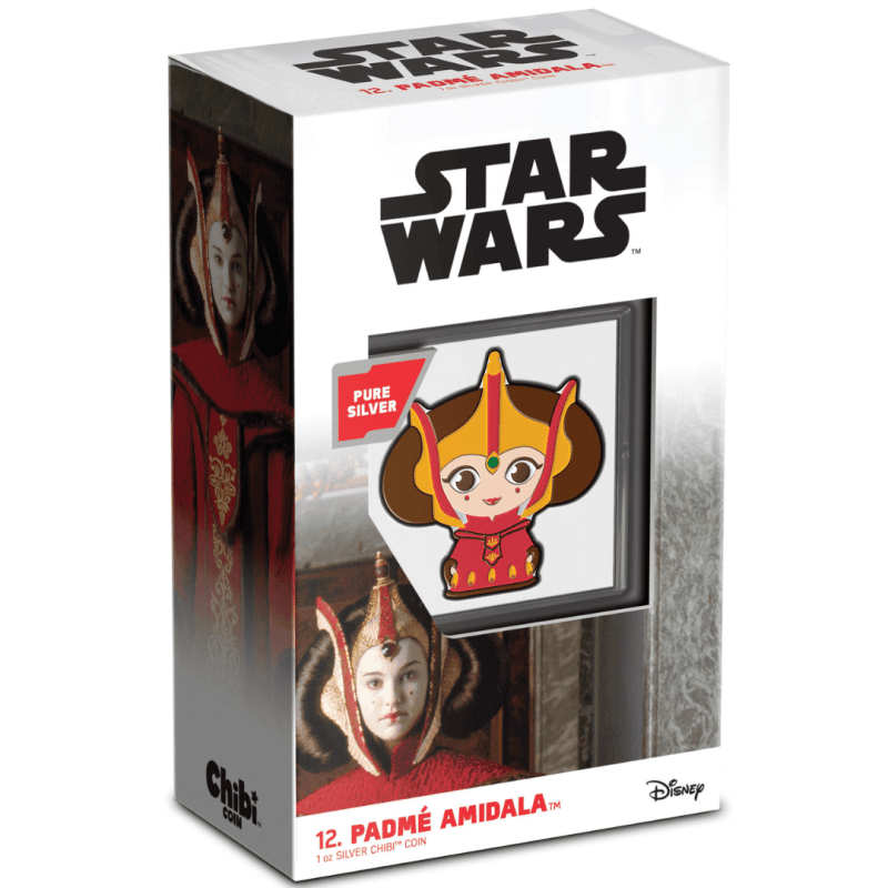 2022 Star Wars Padme Amidala 1 oz Pure Silver Chibi Coin - Sprott Money Collectibles