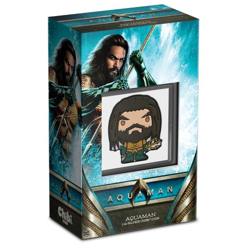2023 Aquaman 1 oz Pure Silver Chibi Coin - Sprott Money Collectibles