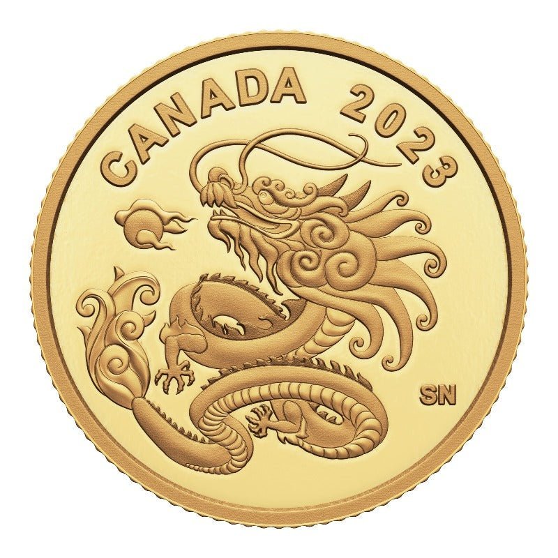 2023 Heavenly Dragon 1/20 oz Pure Gold Coin - Sprott Money Collectibles