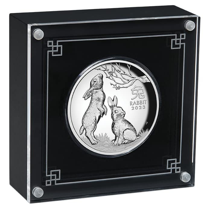 2023 Lunar Series Year of The Rabbit 1 oz Silver Proof High Relief Coin - Sprott Money Collectibles