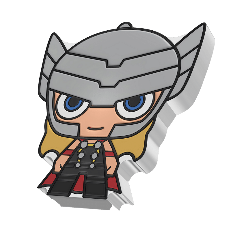 2023 Marvel Series Thor 1 oz Pure Silver Chibi Coin - Sprott Money Collectibles