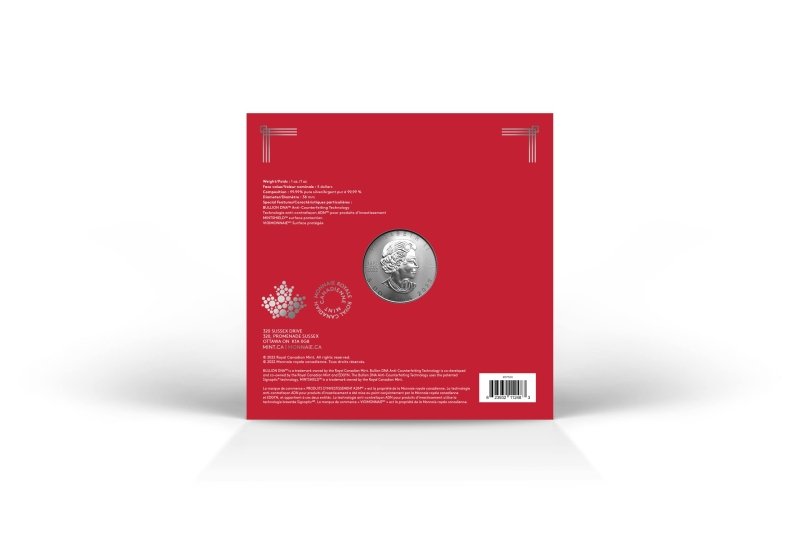 2023 Treasured Silver Maple Leaf 1 oz Silver Coin Year of The Rabbit - Sprott Money Collectibles