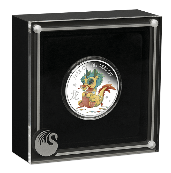 2024 Baby Dragon 1/2 oz Silver Proof Coloured Coin - Sprott Money Collectibles