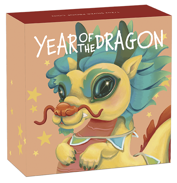 2024 Baby Dragon 1/2 oz Silver Proof Coloured Coin - Sprott Money Collectibles