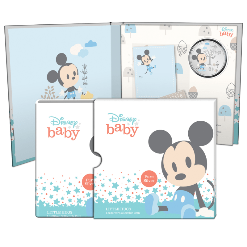 2024 Disney Baby Boy Little Hugs 1 oz Silver Coin - Sprott Money Collectibles