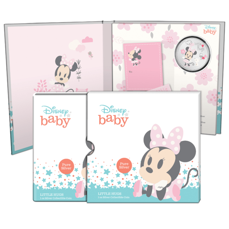 2024 Disney Baby Girl Little Hugs 1 oz Silver Coin - Sprott Money Collectibles