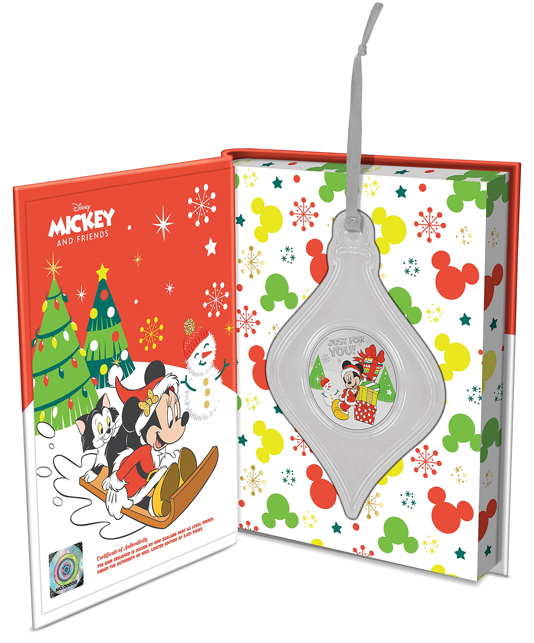 1 oz Disney Seasons Greetings Silver Coin