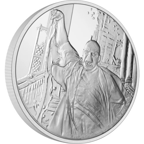 Harry Potter Classic Lord Voldemort 1 oz Pure Silver Coin - Sprott Money Collectibles
